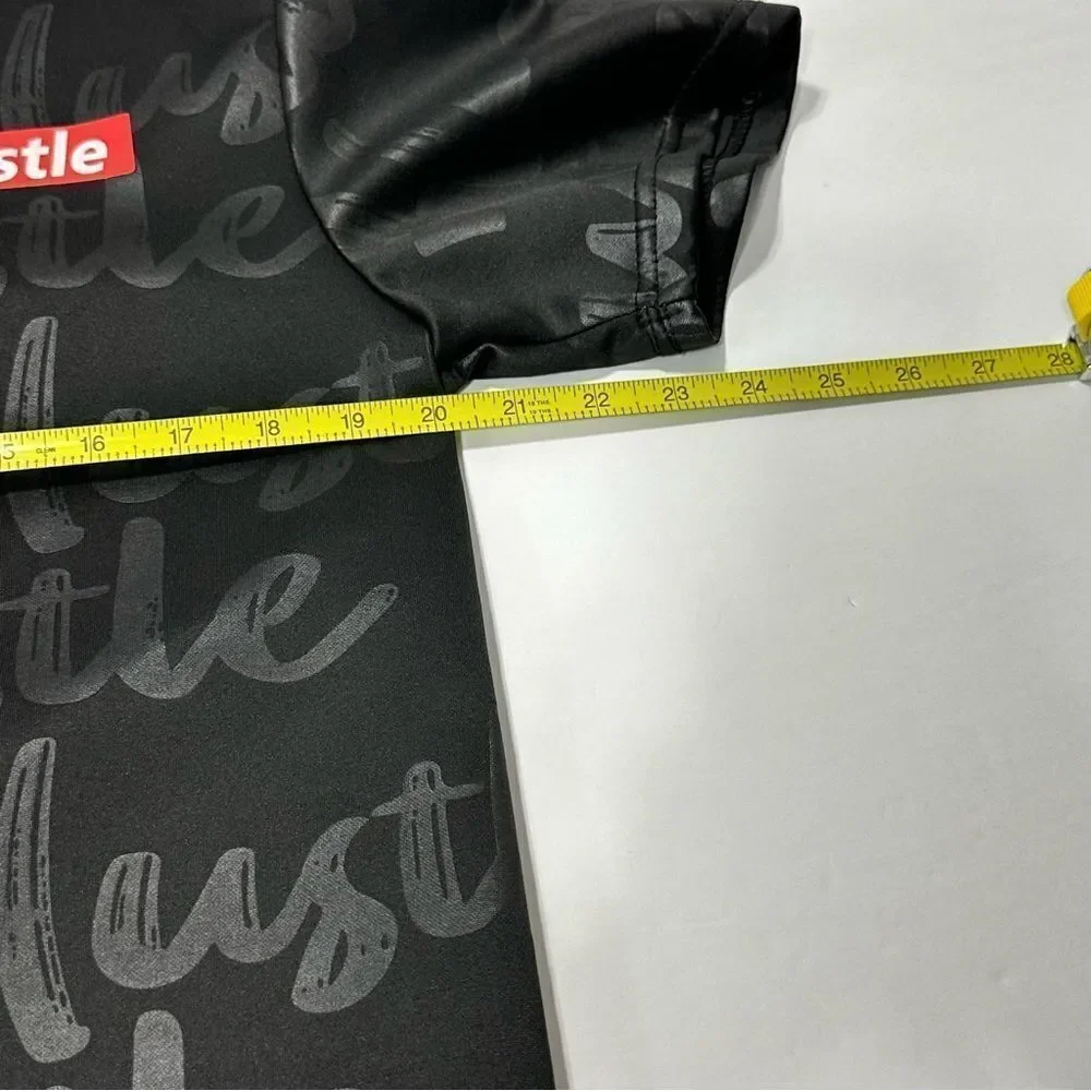 Encrypted Hustle Shirt Black Short Sleeve Medium